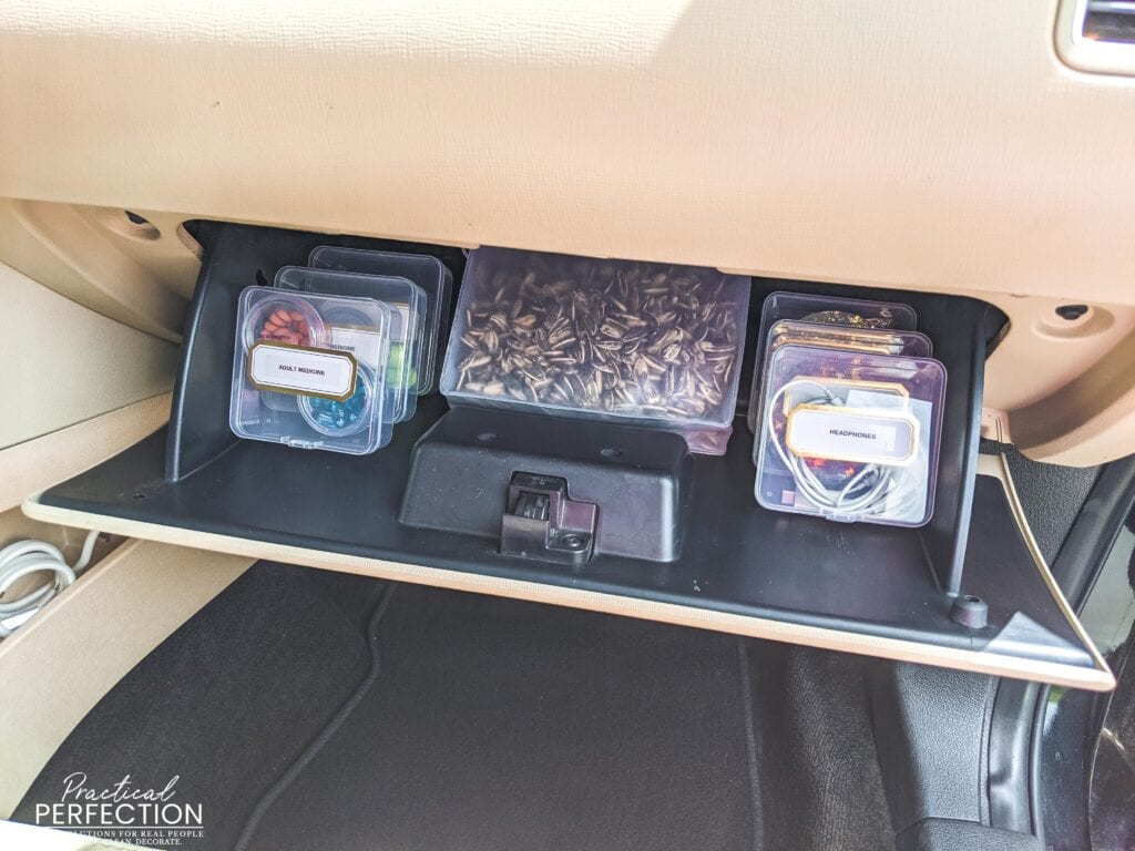 Car glove box 2024 organizer diy